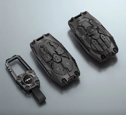 Car All-Inclusive Key Shell Fit for BYD Leopard 8 Leopard 5 Modified Auto Mecha Key Protective Cover Car Interior Upgrade Parts