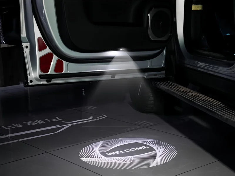 Auto Door Welcome Light Fit for BYD Leopard 8 Modified Auto HD Atmosphere Light Laser Ground Light Car Exterior Upgrade Parts