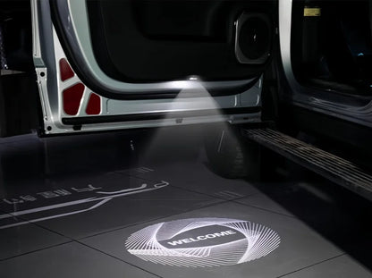 Auto Door Welcome Light Fit for BYD Leopard 8 Modified Auto HD Atmosphere Light Laser Ground Light Car Exterior Upgrade Parts