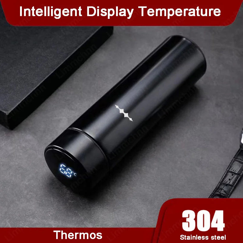 Premium 304 Stainless Steel Thermos Cup for BYD Formula Leopard SUPER Series - Smart Display Vacuum Water Bottle