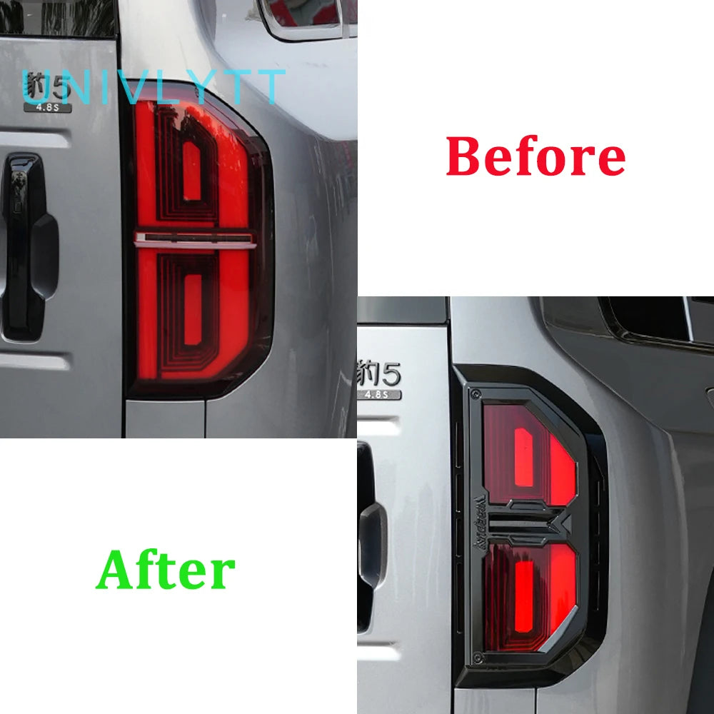 For 2023-2026 BYD Leopard 5 with MC Tail Light Cover Decoration Frame and Rear Tail Light Protection Frame Appearance