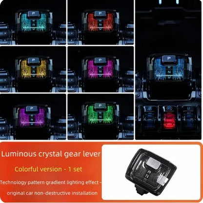 Luminous Crystal Gear Handle for BYD Leopard 5/8 (2024-2026) - Sci-Fi Central Control Accessory
