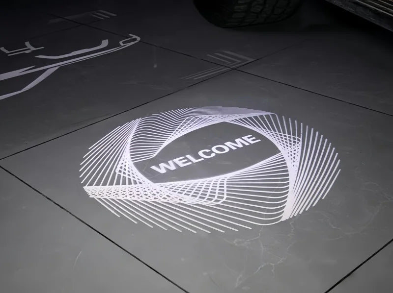 Auto Door Welcome Light Fit for BYD Leopard 8 Modified Auto HD Atmosphere Light Laser Ground Light Car Exterior Upgrade Parts