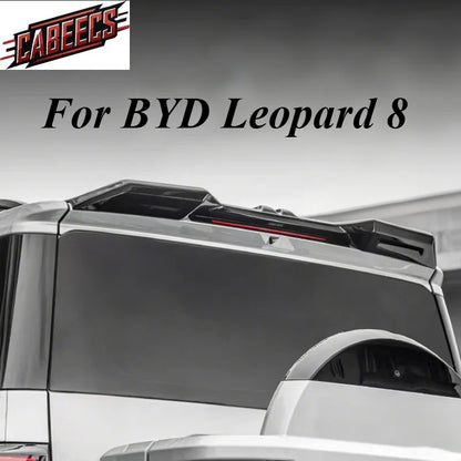 For BYD Leopard 8 MC Style Rear Roof Trunk Lid Modification Car Spoiler Tail Wing ABS Tuning Exterior Accessories Parts Wings