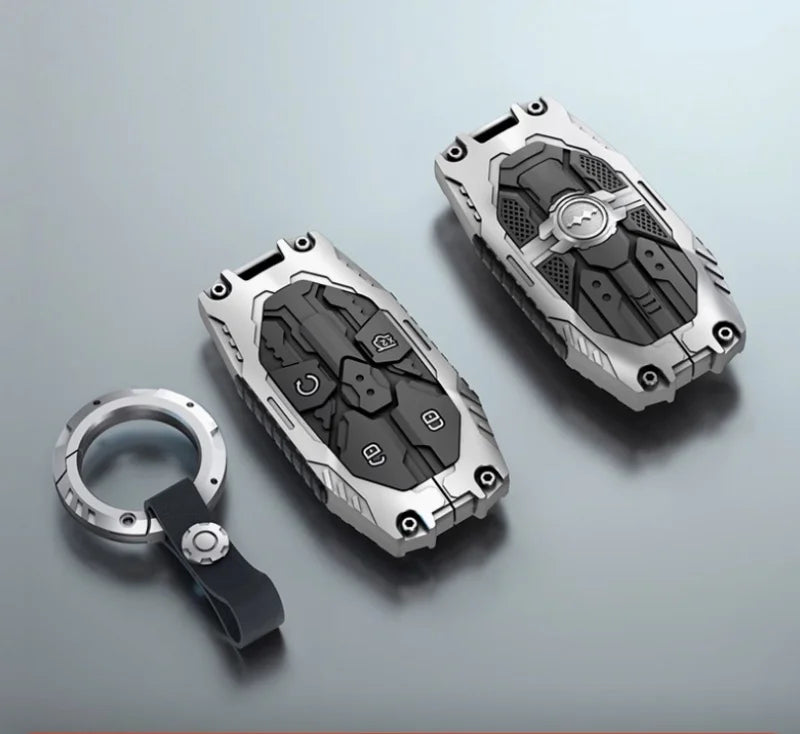 Car All-Inclusive Key Shell Fit for BYD Leopard 8 Leopard 5 Modified Auto Mecha Key Protective Cover Car Interior Upgrade Parts