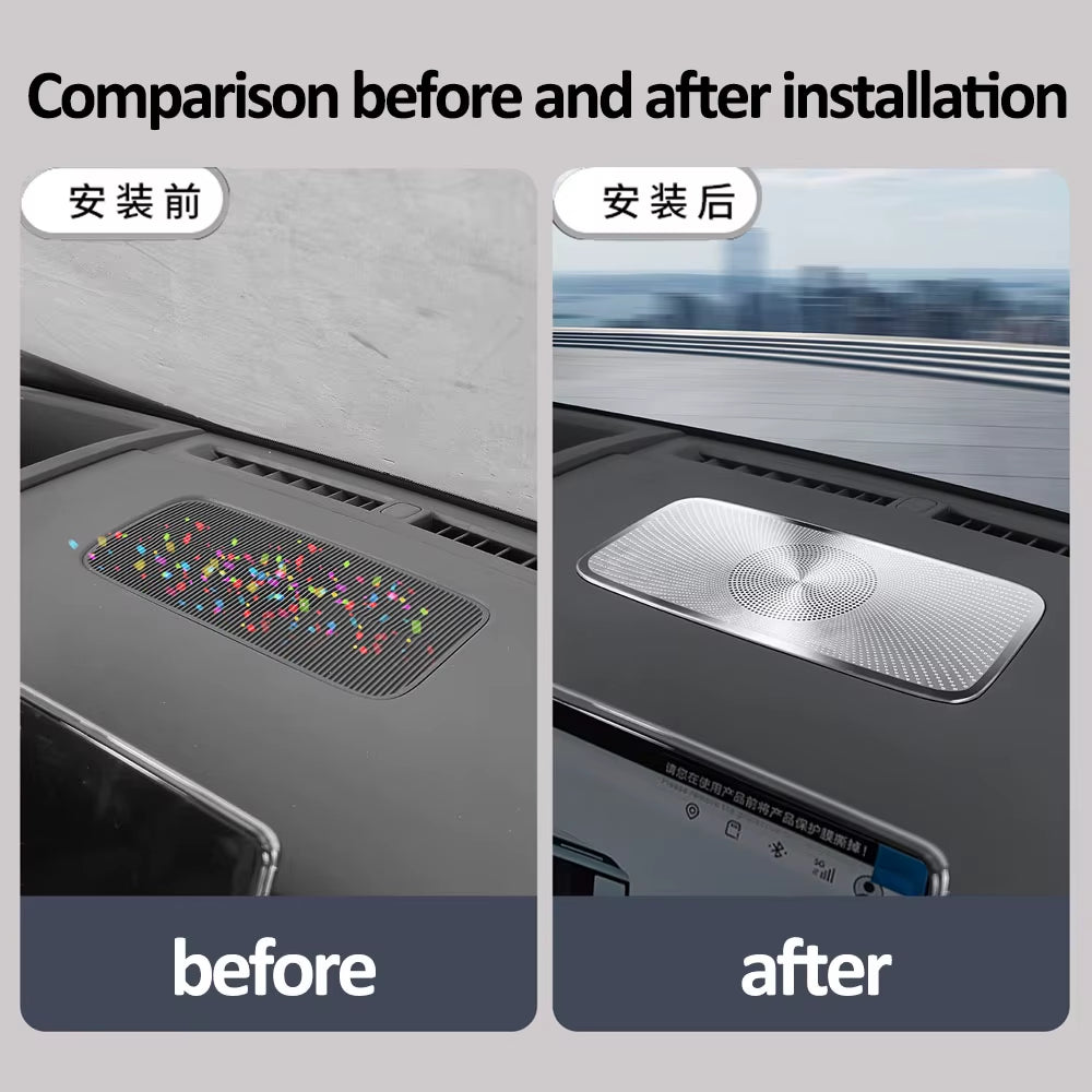 Instrument Panel Horn Protective Cover for BYD Leopard 7/Titanium 7/Super 7 Car Modification Accessories Stainless Steel Cover