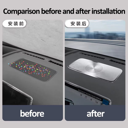 Instrument Panel Horn Protective Cover for BYD Leopard 7/Titanium 7/Super 7 Car Modification Accessories Stainless Steel Cover
