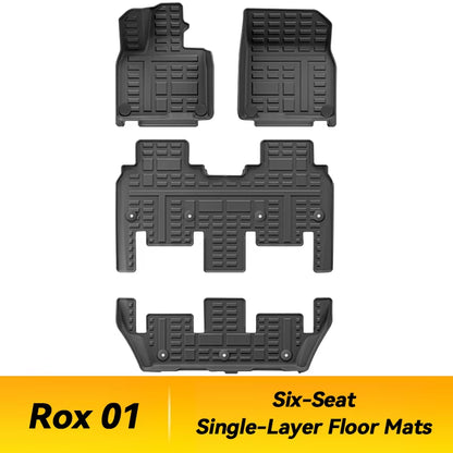 New for Rox 01 Polestones 6 Seats 2024 2025 Floor Mats Waterproof TPE Foot Mats Trunk Mats Pad Car Interior Accessories