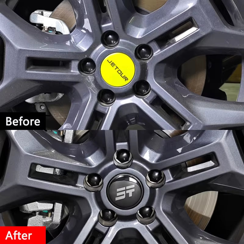Jetour Traveller T2 Alloy Wheel Center Caps - Stylish Wheel Disc Plug Covers for Enhanced Tire Aesthetics
